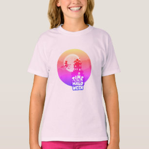 Dags för Happy halloween-kostym för flickor T Shirt
