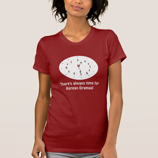 Dags för koreanska draperier! t-shirt (Framsida)