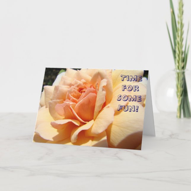 Dags för kul! Baby Shower Rosa Ros Inbjudningar (Framsida)