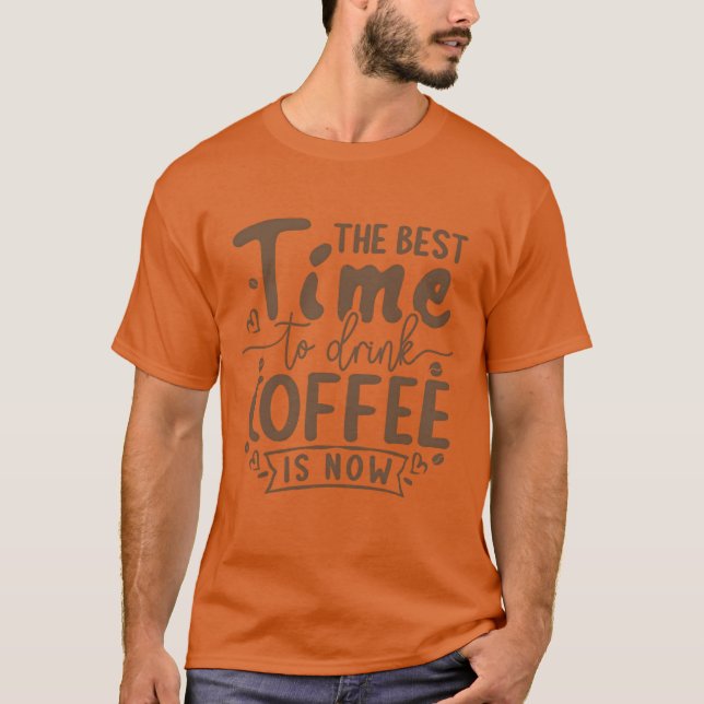 Dags för Meo att dricka kaffegåva T Shirt (Framsida)