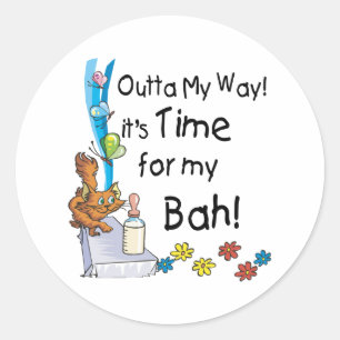 Dags för min Bah Runt Klistermärke