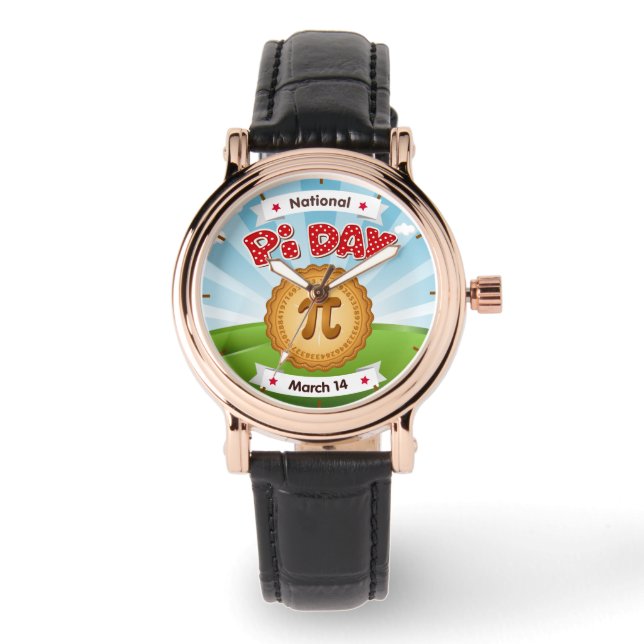 Dags för Pi Day Watch Armbandsur (Framsida)