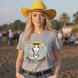 Dags för Rodeo Western Cowgirl T Shirt