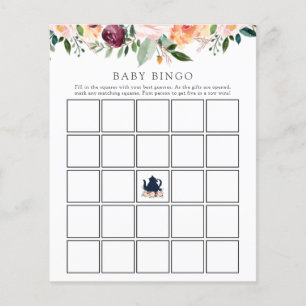 Dags för Tea Baby Bingo-spelkortet