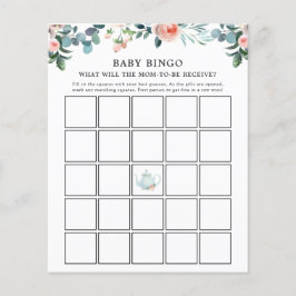 Dags för Tea Baby Bingo-spelkortet
