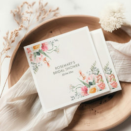 Dags för Tea Floral Bröllopsfest Pappersservett