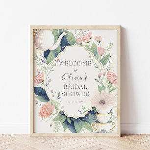 Dags för Tea Möhippa Wildbloms välkomsttid Poster