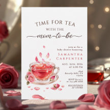 Dags för tekoppsrosor i rosa för baby shower