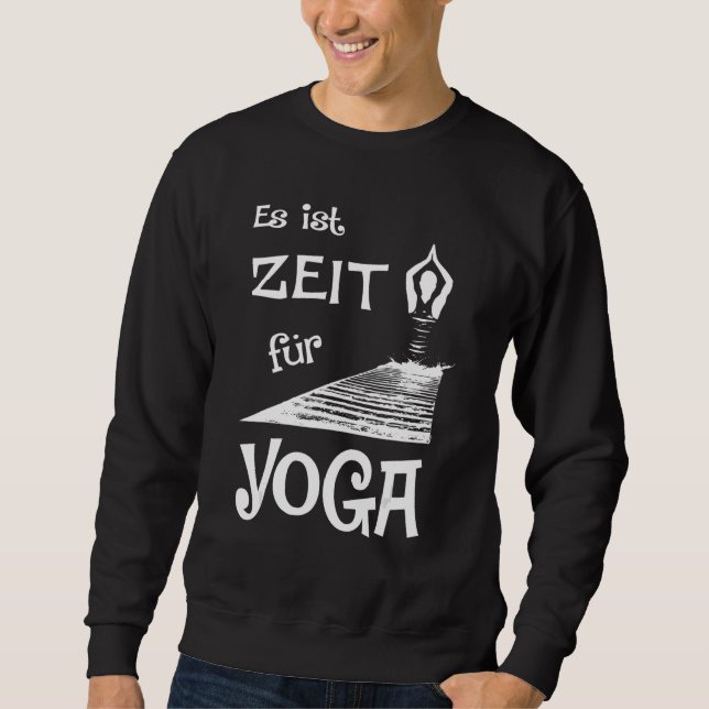 Dags för yoga lång ärmad tröja (Framsida)