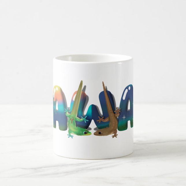 DAGS- OCH KVÄLL HAWAII GECKOS KAFFEMUGG (Center)