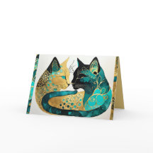 Dags- och nattkort för katter