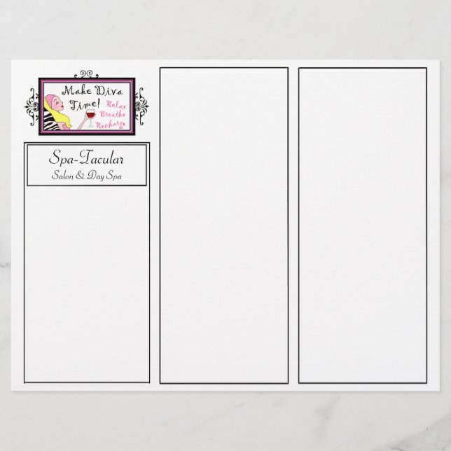 Dagsbroschyrer (spa DIVA Tri-Fold Brochures) (Framsida)