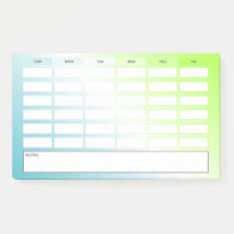 Dagschema för modern blå Grönt-övertoning