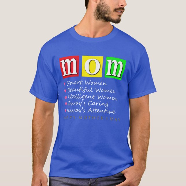 Dagsflicka i mamma lycklig mor t shirt (Framsida)