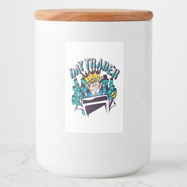 Dagsgåva till handelsidkare mat etikett (Framsida)