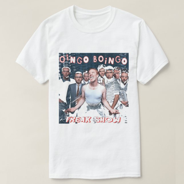 Dagsgåvor för Freak Show Boingo Gift Music Fläkt T Shirt (Design framsida)