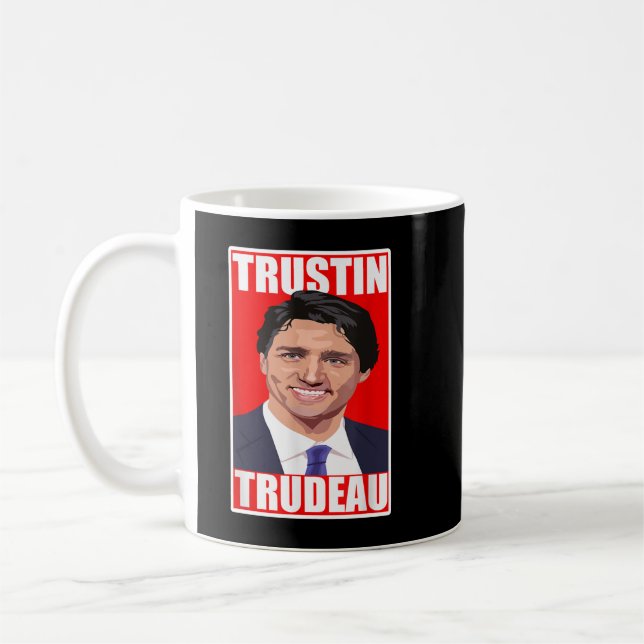 Dagsgåvor Justin Politikar Trudeau Gift till Hall Kaffemugg (Vänster)