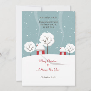 Dagshälsningar från vårt hus till ditt kort