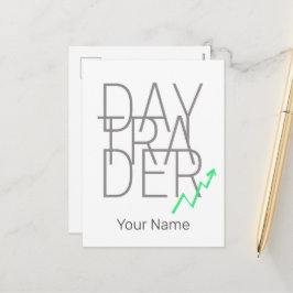 Dagshandlare och kryptovalutor Lagrar Exchange Helg Vykort