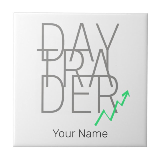 Dagshandlare och kryptovalutor Lagrar Exchange Kakelplatta (Framsidan)