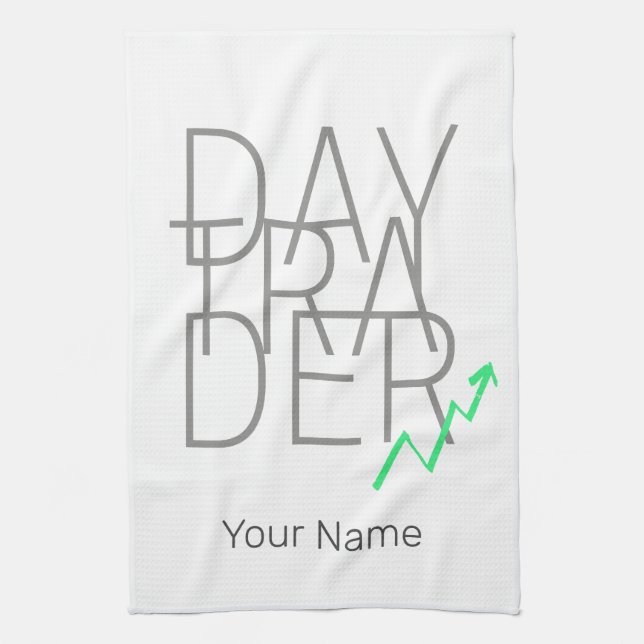 Dagshandlare och kryptovalutor Lagrar Exchange Kökshandduk (Vertikal)