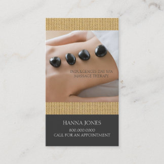 Dagsintervall | Affärskort av massagebehandling Visitkort