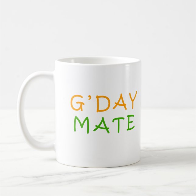 Dagskamrat, bra dag kompis kaffemugg (Vänster)