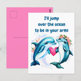 Dagskort för Cute Kärlek Valentine Vykort
