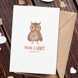 Dagskort för Cute Uggla Valentine