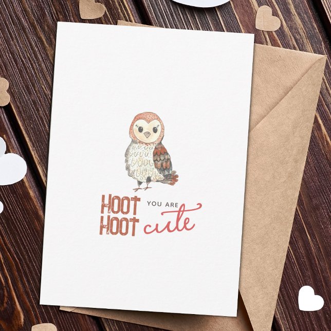 Dagskort för Cute Uggla Valentine (Skapare uppladdad)