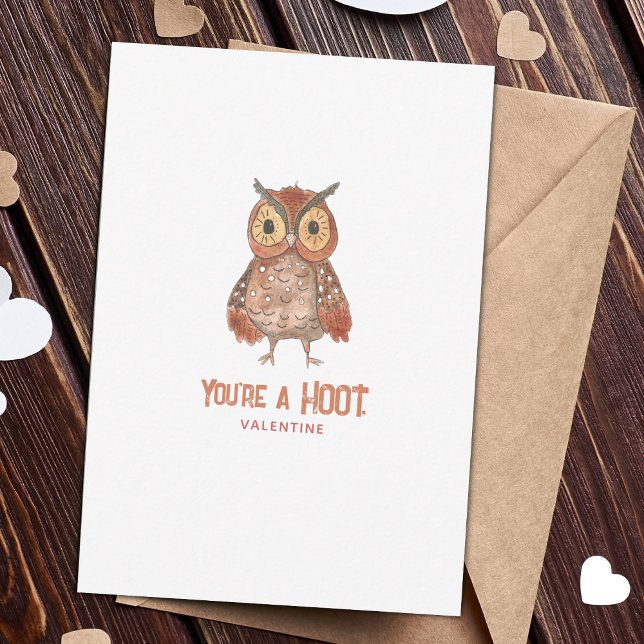 Dagskort för Cute Uggla Valentine (Skapare uppladdad)