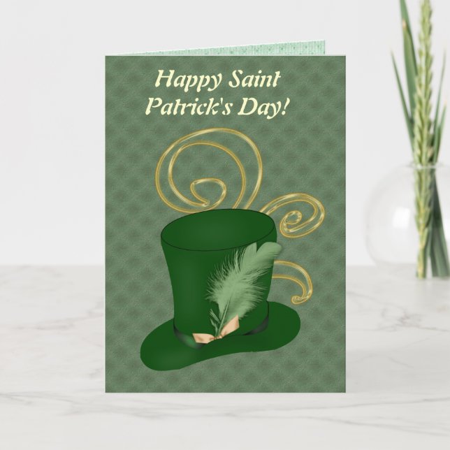 Dagskort för lycklig Saint Patricks Helgkort (Framsida)