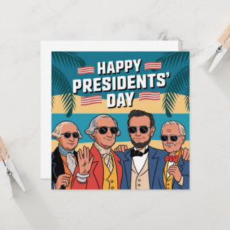 Dagskort för presidenterna i lycklig