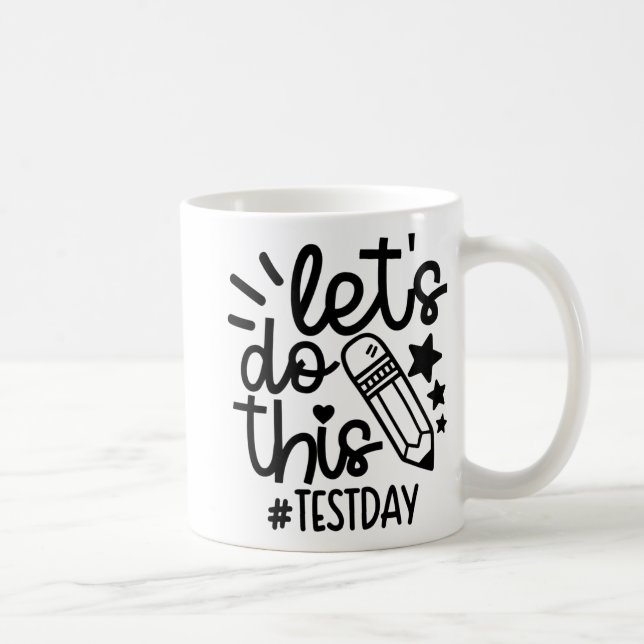 Dagslärare gör inte den här testdagen kaffemugg (Höger)