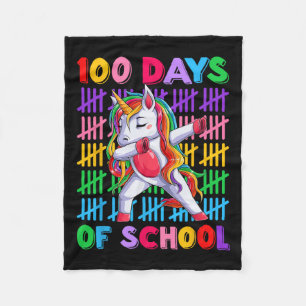 Dagslärare Kids Costume Unicorn 100 dagar Fleecefilt