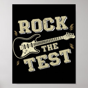 Dagslärare Sten Test Guitar Teacher Test D Poster