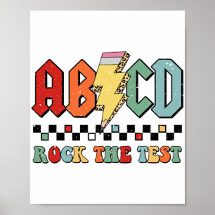 Dagslärare Student Motivational Retro Sten The Te Poster