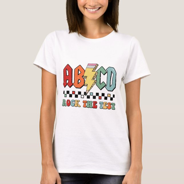 Dagslärare Student Motivational Retro Sten The Te T Shirt (Framsida)
