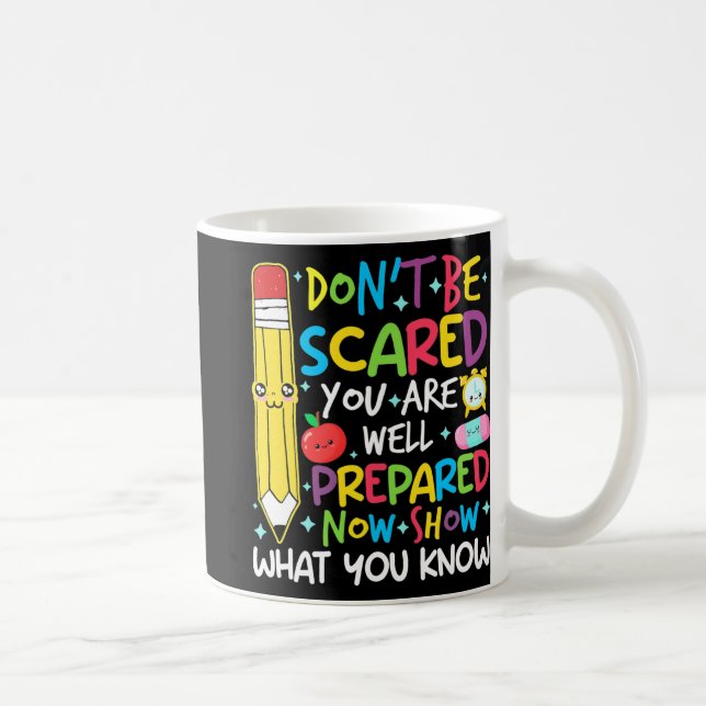 Dagslärare visar vad du vet om testdag, Teach W Kaffemugg (Höger)