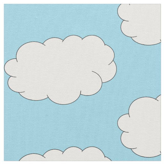 Dagslettyget blå himmel tyg (Närbild)