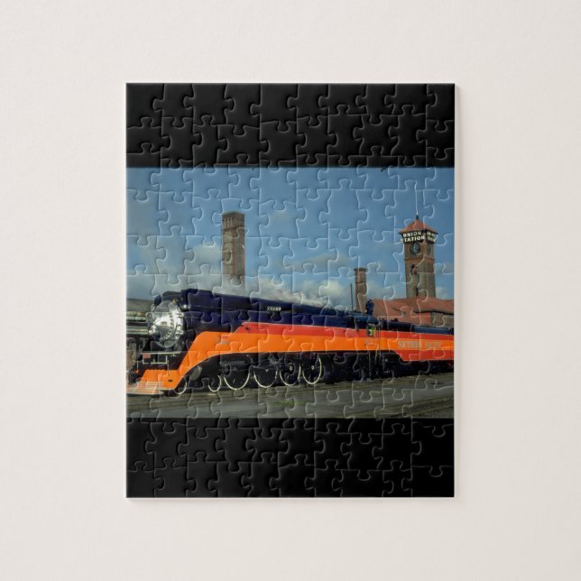 Dagsljus" lokomotiv #4449_Trains för SP 4-8-4 " Pussel (Vertikal)