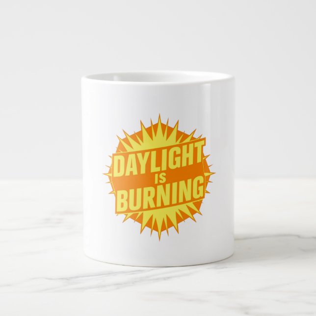 Dagsljuset Brinner Jumbo Mugg (Framsidan)