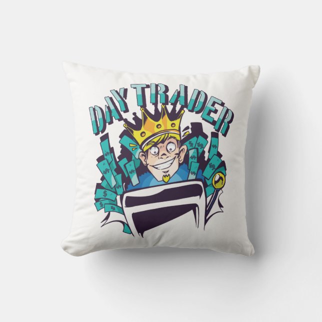 Dagspresentidé för aktiehandlare kudde (Framsida)
