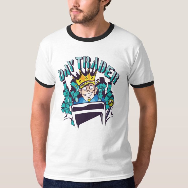 Dagspresentidé för aktiehandlare t shirt (Framsida)
