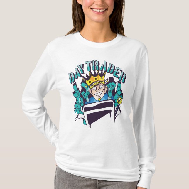Dagspresentidé för aktiehandlare t shirt (Framsida)