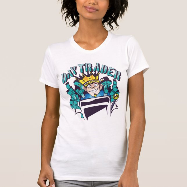 Dagspresentidé för aktiehandlare t shirt (Framsida)