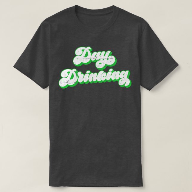 Dagsritning Retro-typografi T Shirt (Design framsida)
