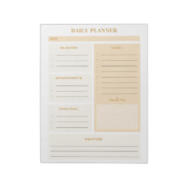 Dagssidor för minimal Neutralt Färg Anteckningsblock