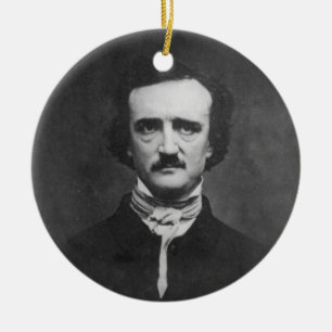 Daguerreotype Edgar Allan Poe by C.T. Tatman Julgransprydnad Keramik