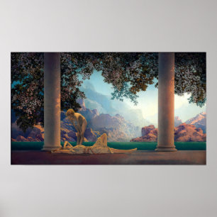 Daguppehåll av Maxfield Parrish 1922 Poster